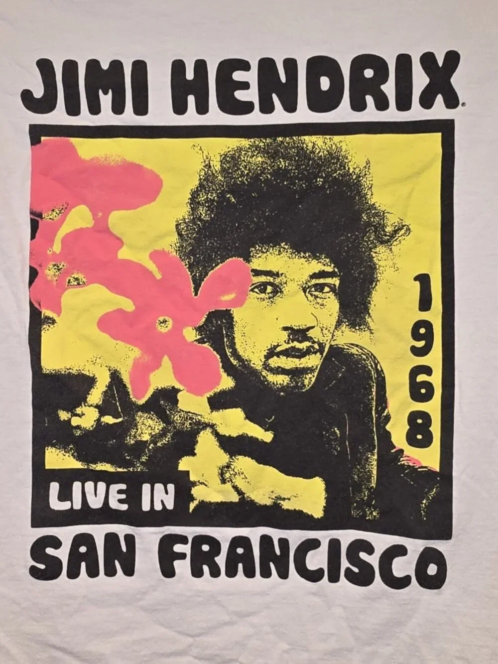 Jimi Hendrix T Shirt Mens Authentic Hendrix San Fransisco Concert Size Small - Picture 3 of 4